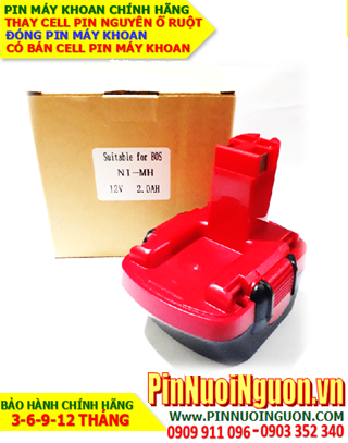 Pin máy khoan BOSCH 12v-2.0AH (2000mAh) - Pin sạc NiMh chính hãng NGUYÊN KHỐI VỎ HỘP